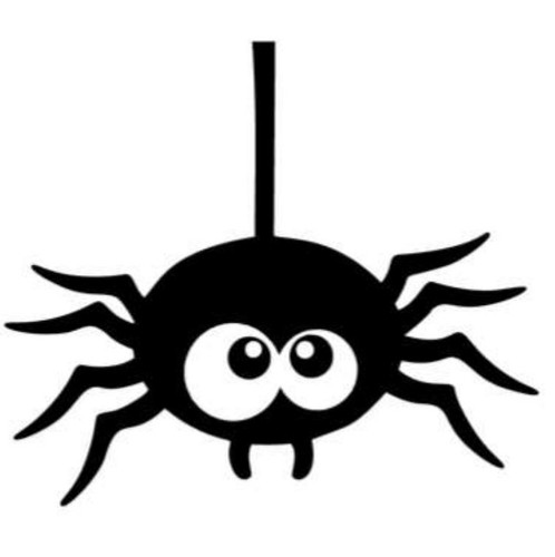 Spider car decal - 1x,